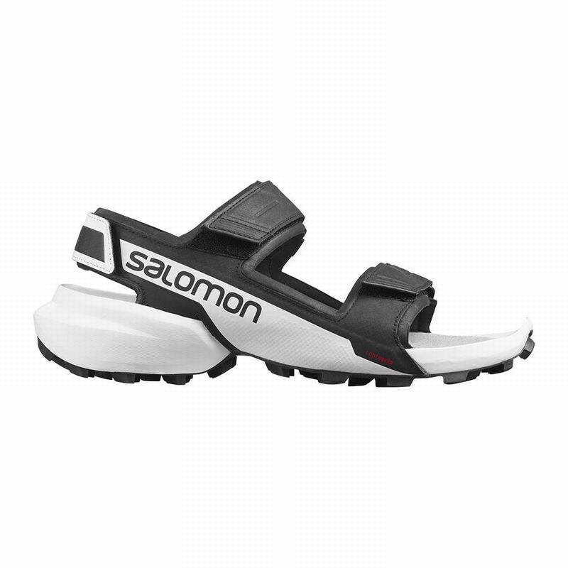 Salomon Israel SPEEDCROSS - Mens Sandals - Black/White (VEZH-32916)